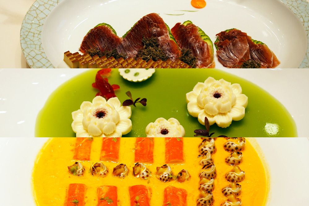 大觀樓長聯(lián)宴。從上至下依次為北走蜿蜒、九夏芙蓉、蟹嶼螺洲。供圖